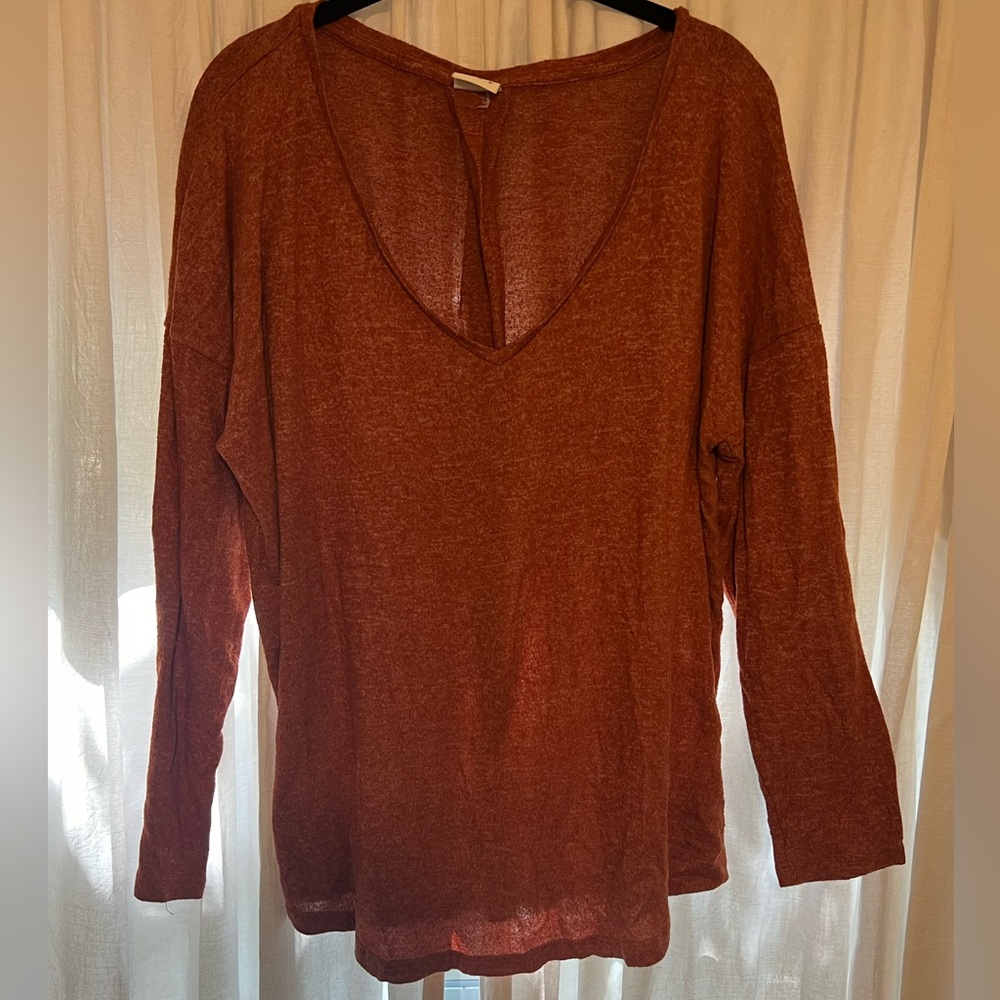 A New Day (target) XXL orange long sleeve vneck